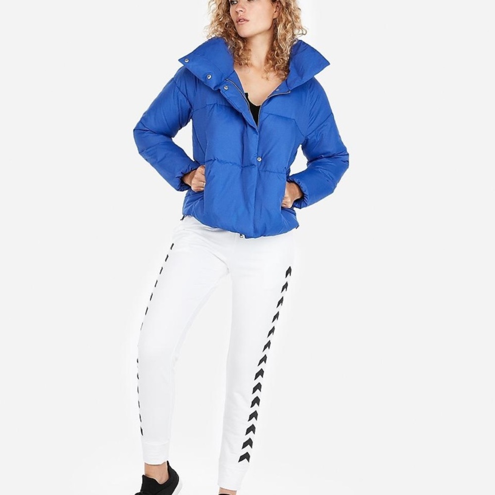Express Royal Blue Puffer